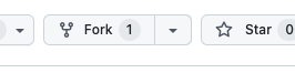 Screenshot showing the Fork button in Github